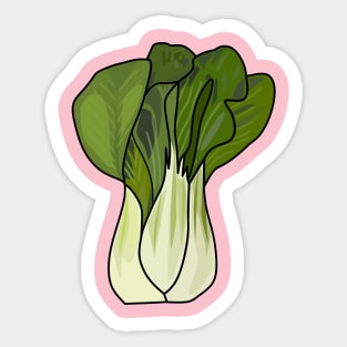 Bok choy cartoon illustration Sticker